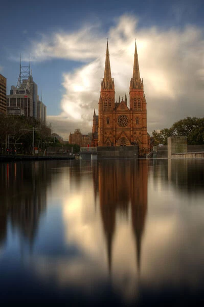 Sydney St Marys Cathedral reflection