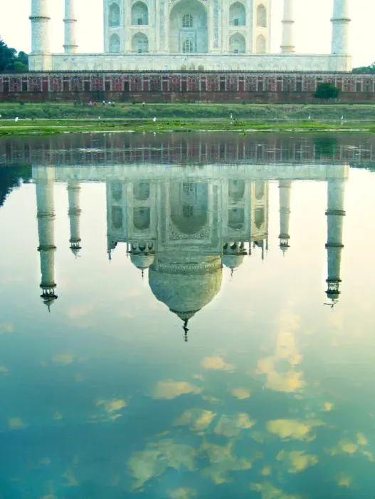 Framed Print : Taj Mahal Reflected in River Framed Print : Taj Mahal Reflected in River