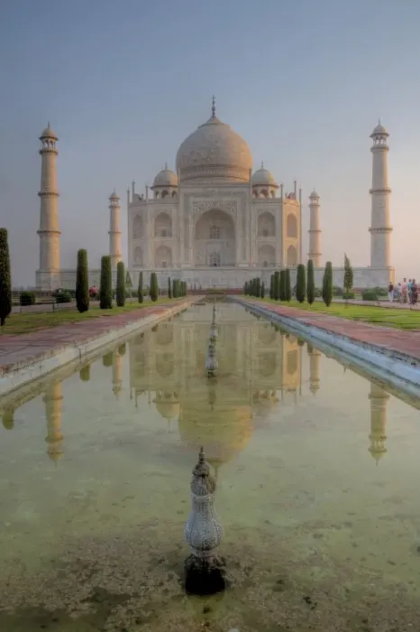 Framed Print : Taj Mahal sunrise water reflections Framed Print : Taj Mahal sunrise water reflections