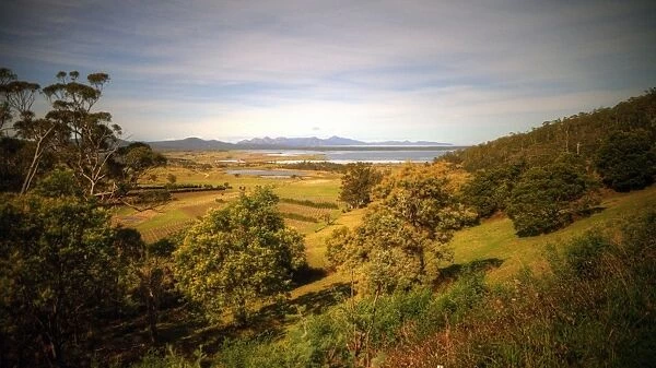 Tasmania east coast landscape