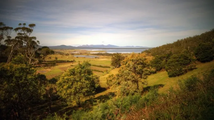 Framed Print : Tasmania east coast landscape