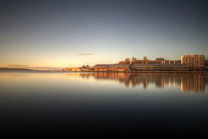 Framed Print : Tasmania Hobart sunrise Framed Print : Tasmania Hobart sunrise
