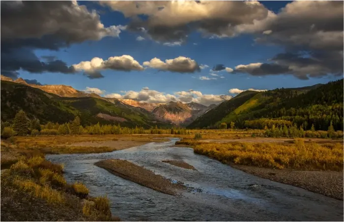Framed Print : Telluride valley, Colorado, south west United States of America