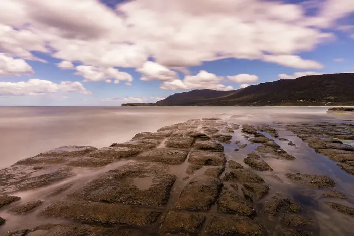 Framed Print : Tessellated pavement, Eaglehawk Neck, Tasmania Framed Print : Tessellated pavement, Eaglehawk Neck, Tasmania