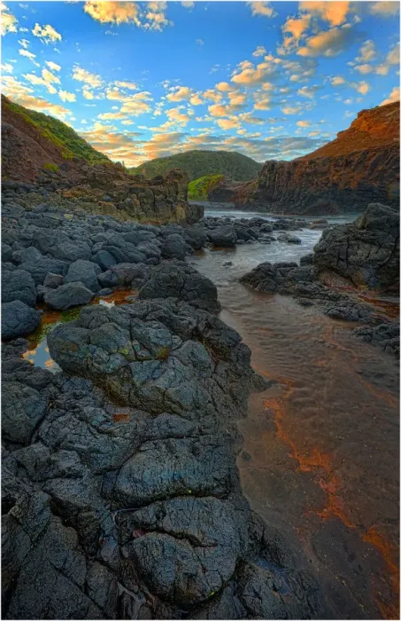 Framed Print : Tidal pool at Cape Schanck, Victoria, Australia Framed Print : Tidal pool at Cape Schanck, Victoria, Australia