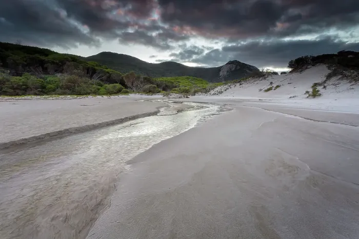 Framed Print : Tidal River at Squeaky Beach
