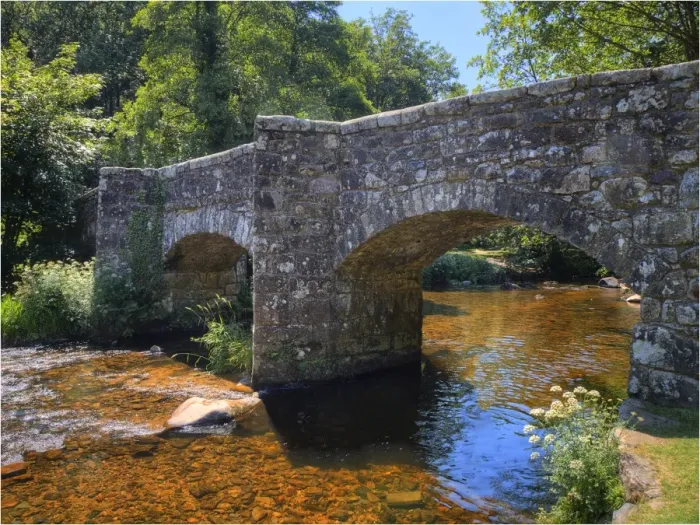 Framed Print : Tingle bridge, Devon, England, United Kingdom Framed Print : Tingle bridge, Devon, England, United Kingdom
