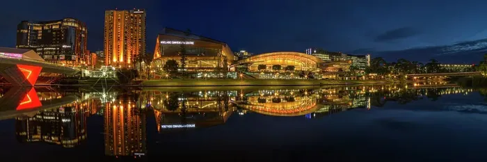 Framed Print : Torrence riverside nightscape