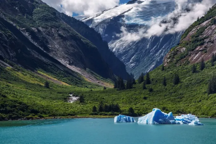 Framed Print : Tracy Arm Fjord. Alaska, United States of America