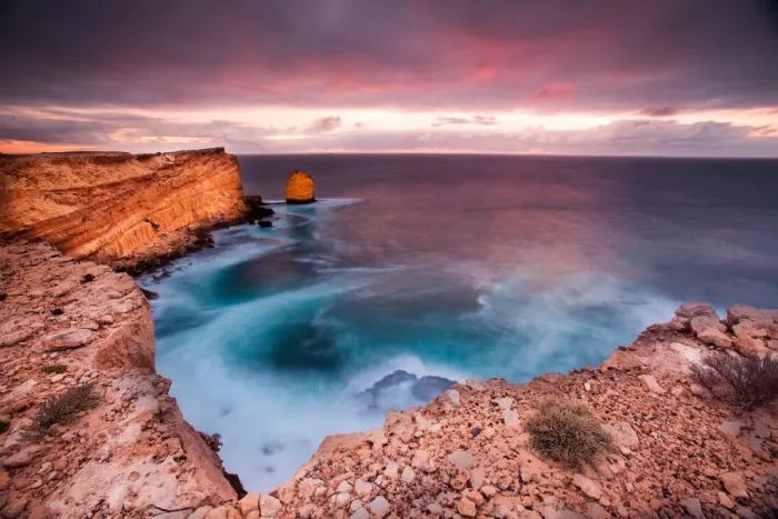 Framed Print : Tranquil Scene at Sheringa Cliffs, Eyre Peninsula, South Australia