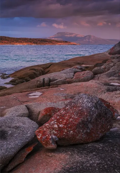 Framed Print : Trousers point dusk, Flinders Island, Bass Strait, Tasmania, Australia Framed Print : Trousers point dusk, Flinders Island, Bass Strait, Tasmania, Australia