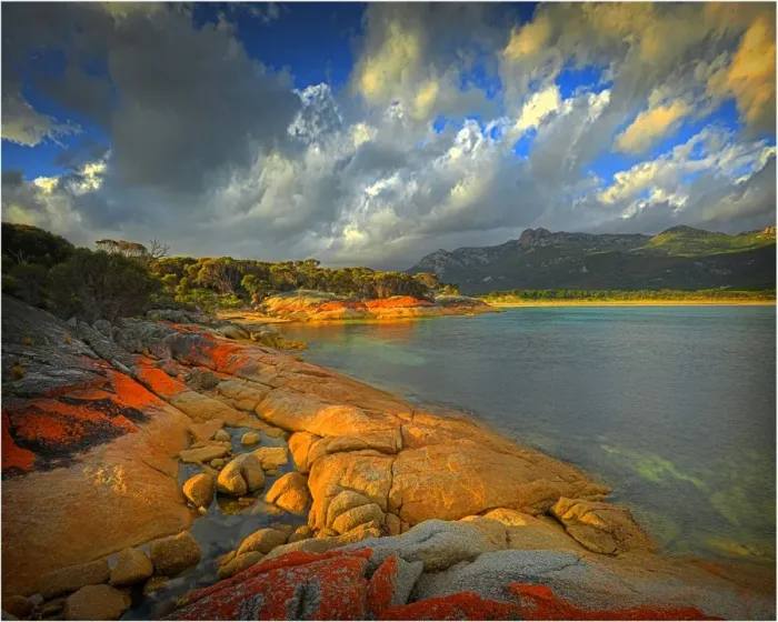 Framed Print : Trousers point, Lacotta, Flinders Island, Bass Strait, Tasmania, Australia
