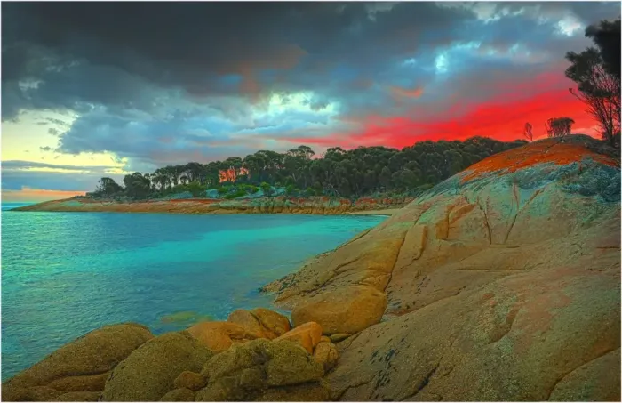 Framed Print : Trousers point, Lacotta, Flinders Island, Bass Strait, Tasmania, Australia