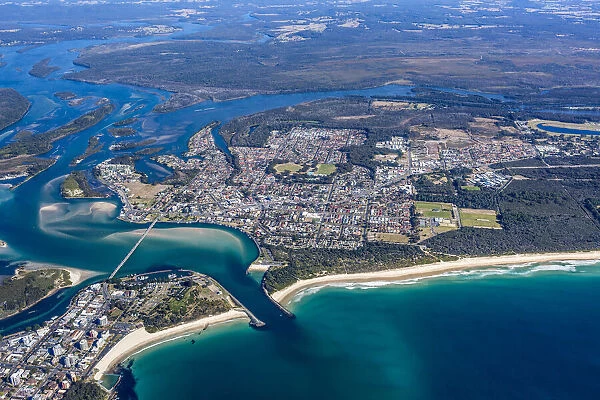Tuncurry. Aerial view of Tuncurry, NSW, Australia