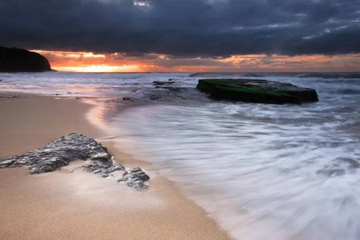 Framed Print : Turimetta Beach at sunrise