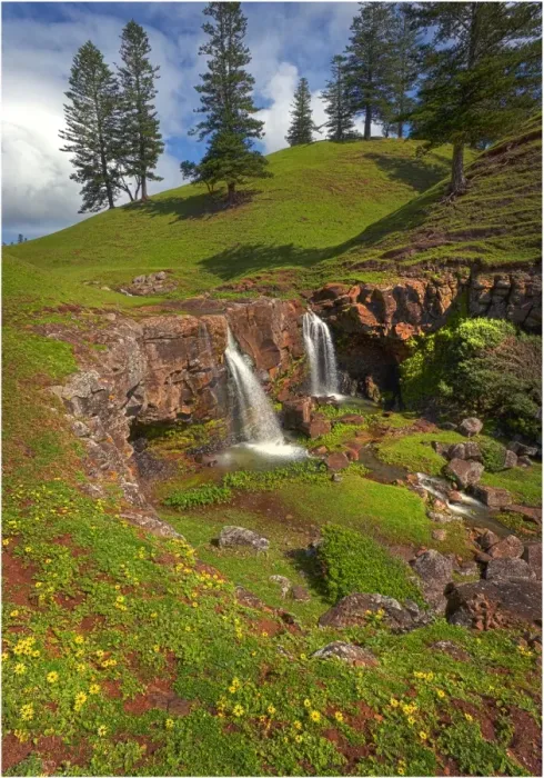 Framed Print : Upper cockpit waterfall