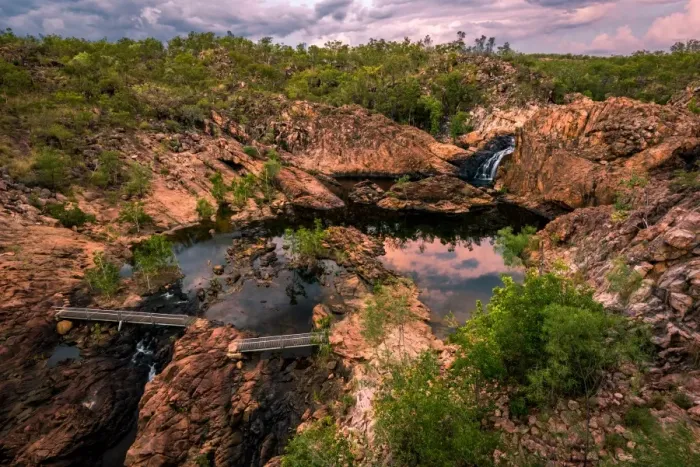 Framed Print : Upper Pool of Edith Falls