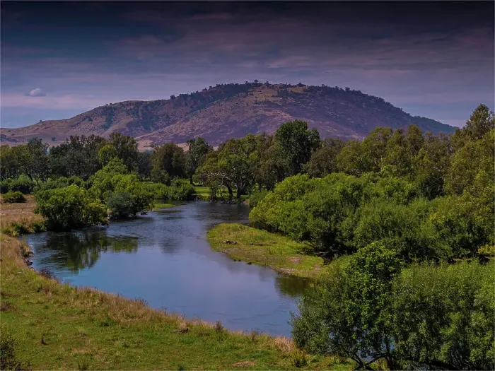 Framed Print : Upper Rich fertile Murray Valley farmland and rural river flats, in the high country of north eastern Victoria, Australia Framed Print : Upper Rich fertile Murray Valley farmland and rural river flats, in the high country of north eastern Victoria, Australia