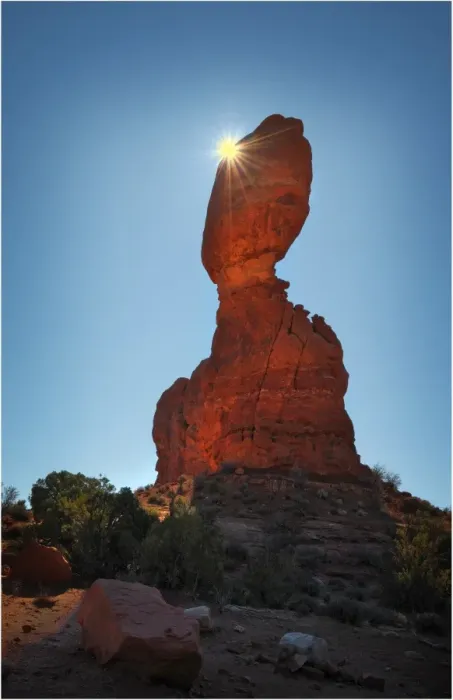 Framed Print : A view of Arches National Park, which is situated in the South-western region of the United States, in the state of Utah
