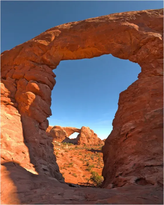Framed Print : A view of Arches National Park, which is situated in the South-western region of the United States, in the state of Utah