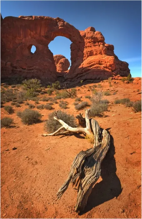 Framed Print : A view of Arches National Park, which is situated in the South-western region of the United States, in the state of Utah