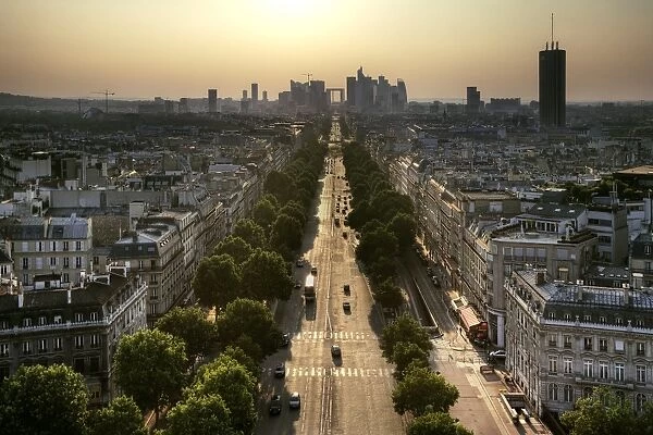 View of Avenue de la Grande ArmA e And La DA fense, Paris, France