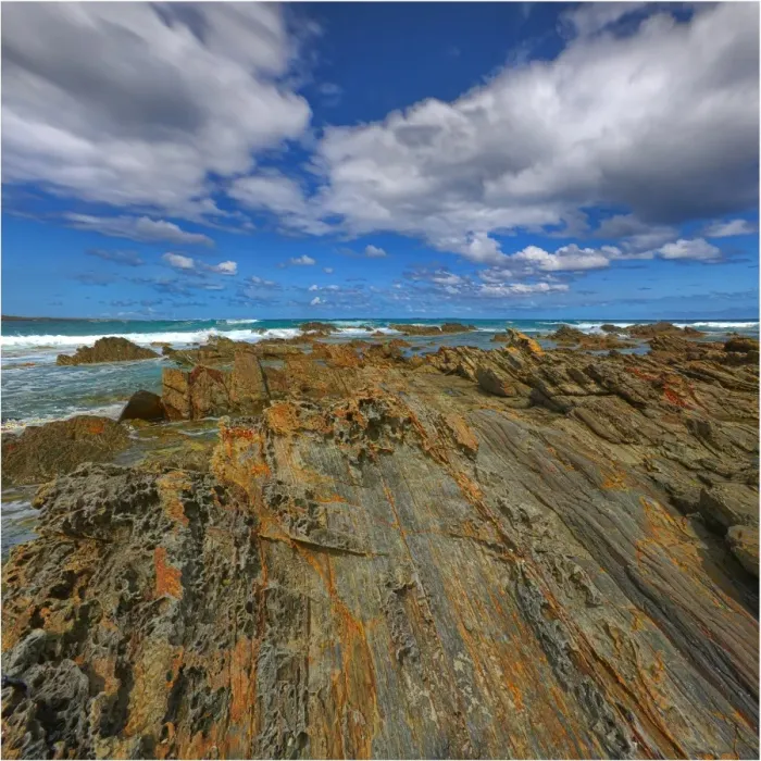 Framed Print : The view of Bass Strait at Denby point, King Island Tasmania