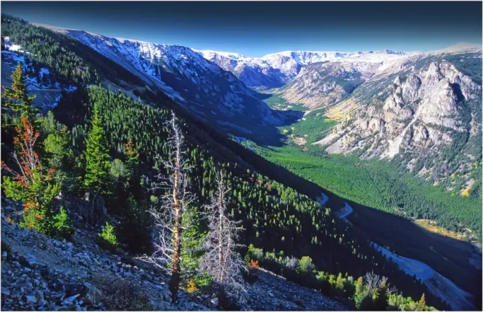 Framed Print : A view from the Bear Tooth highway, Montana, United States of America
