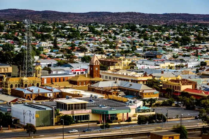 Framed Print : View of Broken Hill in New South Wales