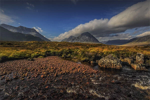 A view to Buachaille Etive Mor, highlands of Scotland