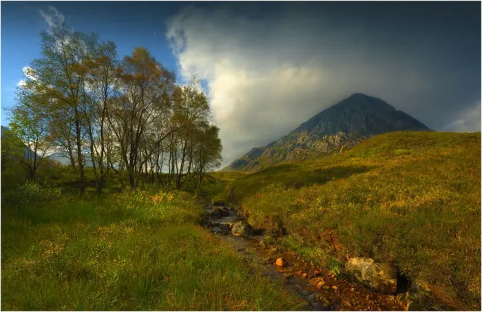 Framed Print : View to Buachaille Etive Mor, in the Western Scottish highlands
