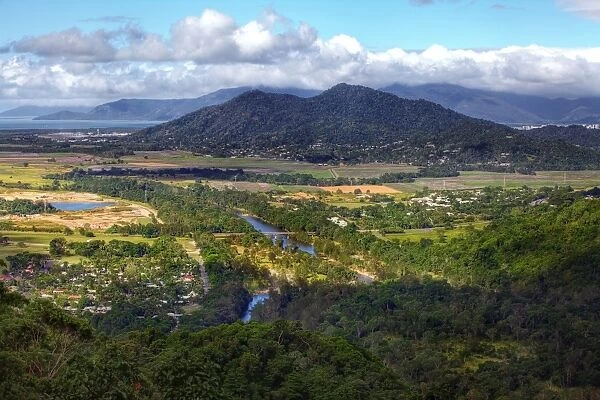 View of Cairns and Barron River, Far North Queensland, Australia