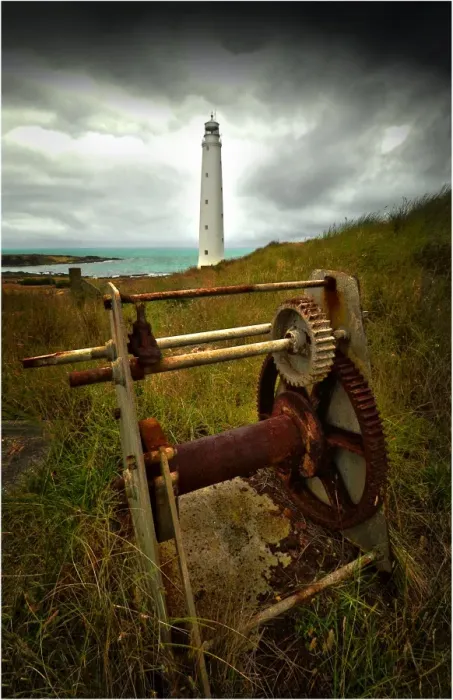 Framed Print : View to Cape Wickham lighthouse on King Island, Bass Strait, Tasmania