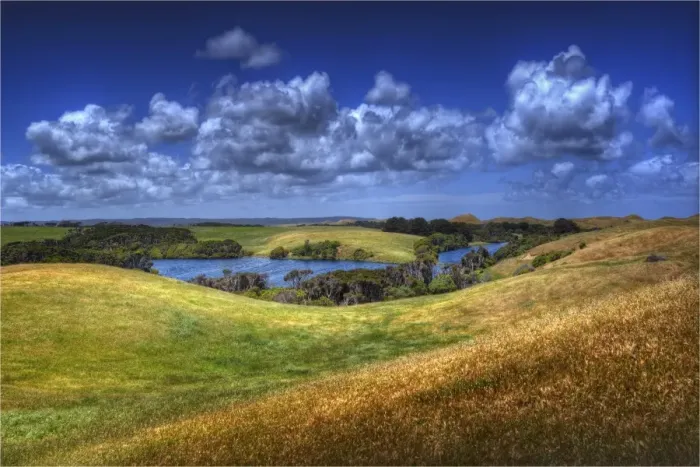 Framed Print : View to Chain of Lagoons, Surprise bay, South west King Island, Bass Strait, Tasmania