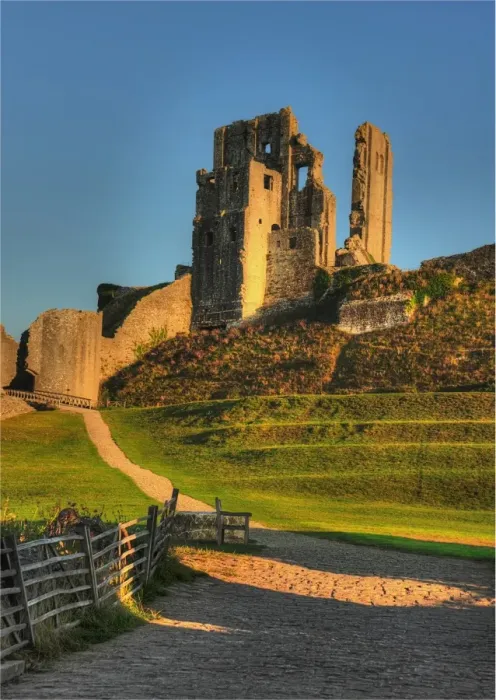 Framed Print : View to Corfe Castle Framed Print : View to Corfe Castle