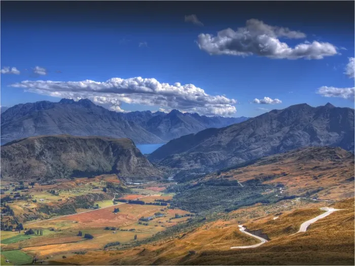 Framed Print : A view from Coronet peak, New Zealand, south island