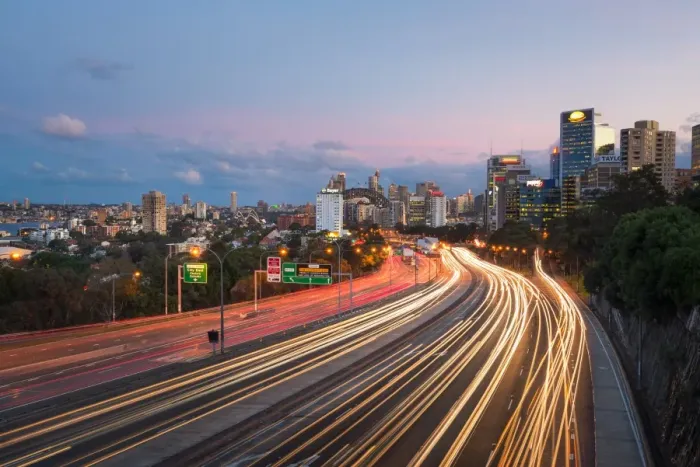 Framed Print : View of downtown Sydney