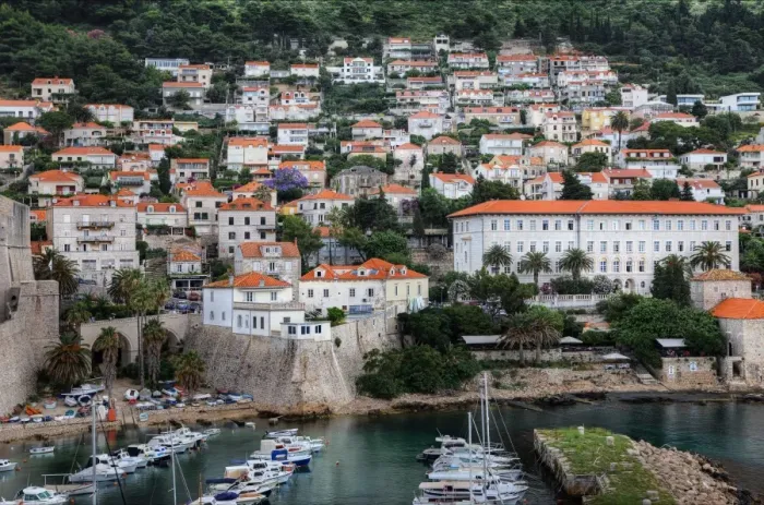 Framed Print : View of Dubrovnik From The Old City, Croatia Framed Print : View of Dubrovnik From The Old City, Croatia
