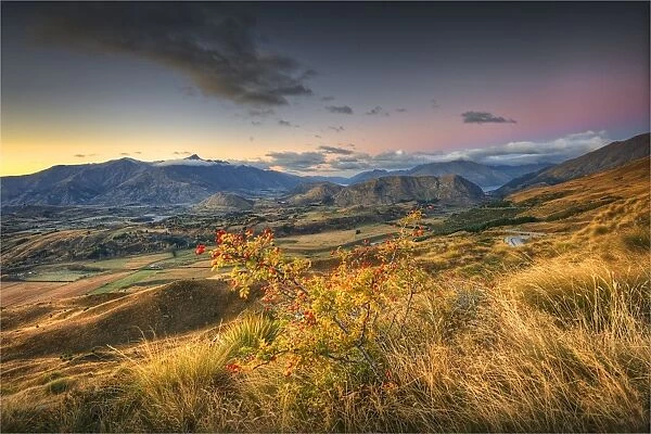 A view in the early moprning light of the Remarkables, a mountain range near Queenstown, South Island, New Zealand