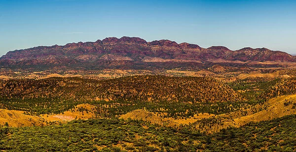 View of Elder Range from the top of Wilpena Pound in Flinders Ranges, South Ausralia