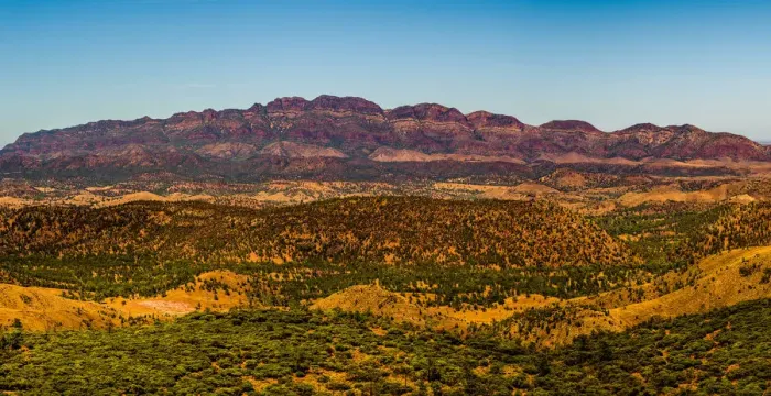 Framed Print : View of Elder Range from the top of Wilpena Pound in Flinders Ranges, South Ausralia Framed Print : View of Elder Range from the top of Wilpena Pound in Flinders Ranges, South Ausralia