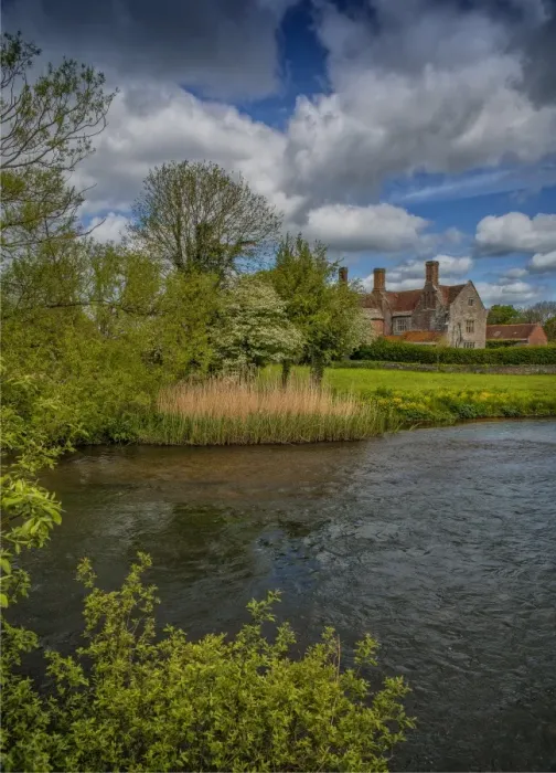 Framed Print : View from the Frome River