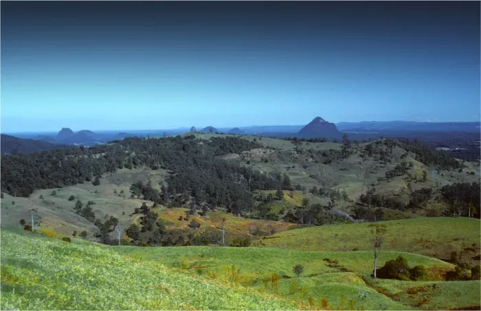 Framed Print : A view to the Glass house mountains, south east Queensland, Australia Framed Print : A view to the Glass house mountains, south east Queensland, Australia