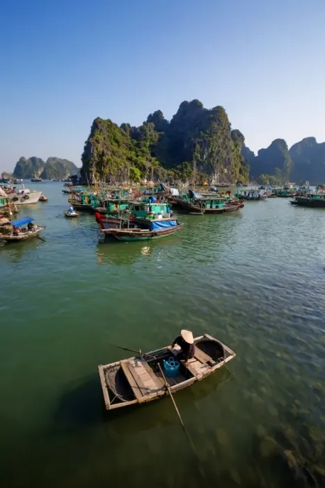 Framed Print : View of Ha Long Bay, Quang Ninh Province, Vietnam
