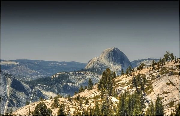 A view to half dome in Yosemite national park, California
