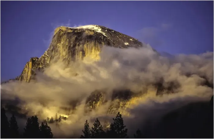 Framed Print : A view to half dome in Yosemite national park, California Framed Print : A view to half dome in Yosemite national park, California