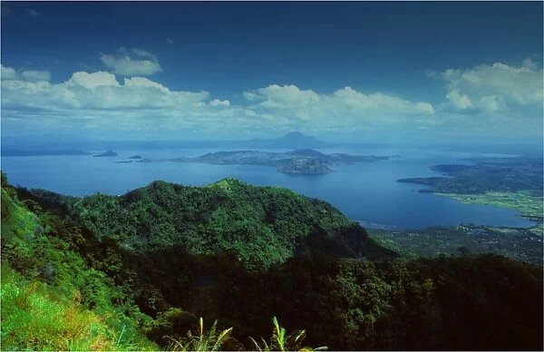 View to Lake Taal, the Philippines, south east Asia