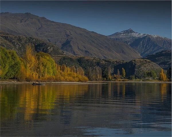 A view of Lake Wanaka in the Autumn season, south island, New Zealand