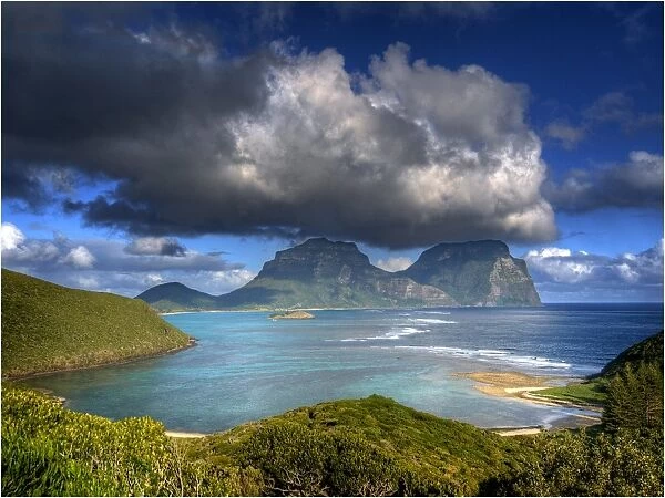 View from Mount Eliza on Lord Howe Island, New South Wales, Australia
