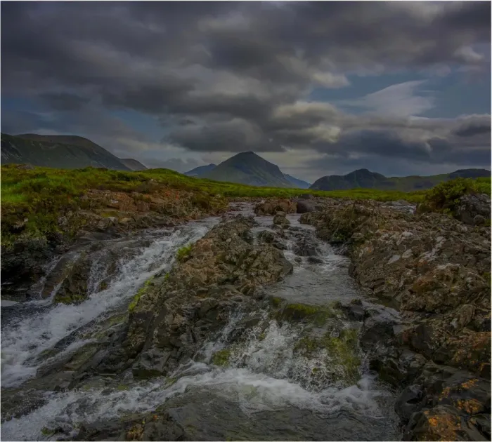 Framed Print : A view to the mountain range know as the Cuillins on the Isle of Skye, Inner Hebrides, Scotland Framed Print : A view to the mountain range know as the Cuillins on the Isle of Skye, Inner Hebrides, Scotland